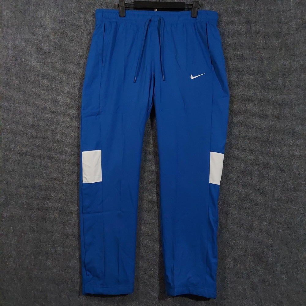 Nike Pants Womens Large Blue Dri-FIT Tear‎ Away Track Soccer Warm Up CJ1805-494